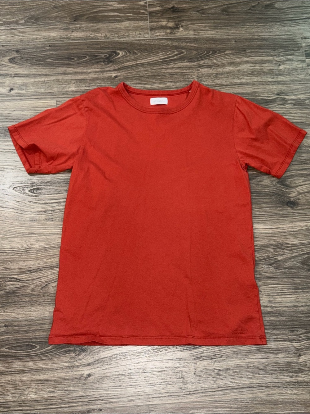 Saturdays New York City Red Crew Neck Short Sleeve Tee size medium